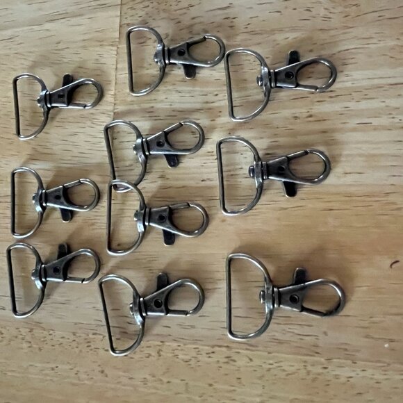 60 piece Swizel Snap Hook D Ring Metal Lobster Clasps - Picture 7 of 14